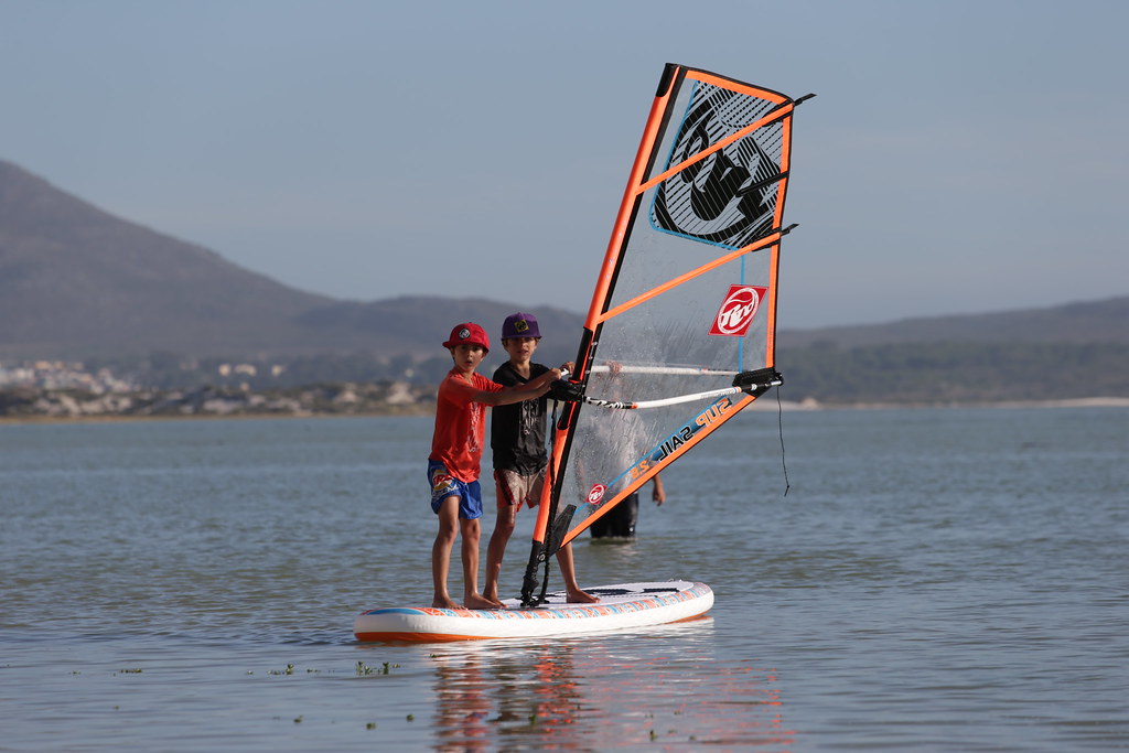 plachta dětská sup rig rrd mk1 windsurfing karlin kluk na paddleboardu